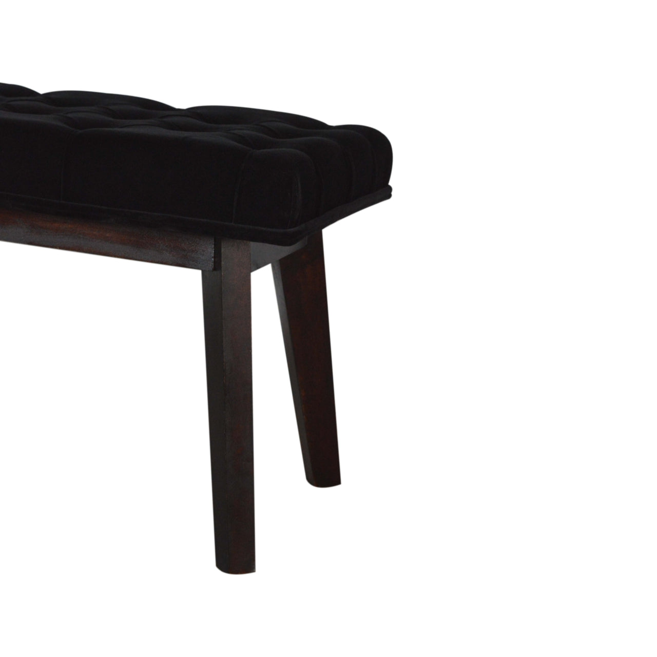 Banc noir velours