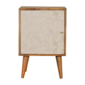 Table de chevet Acadia blanc porte