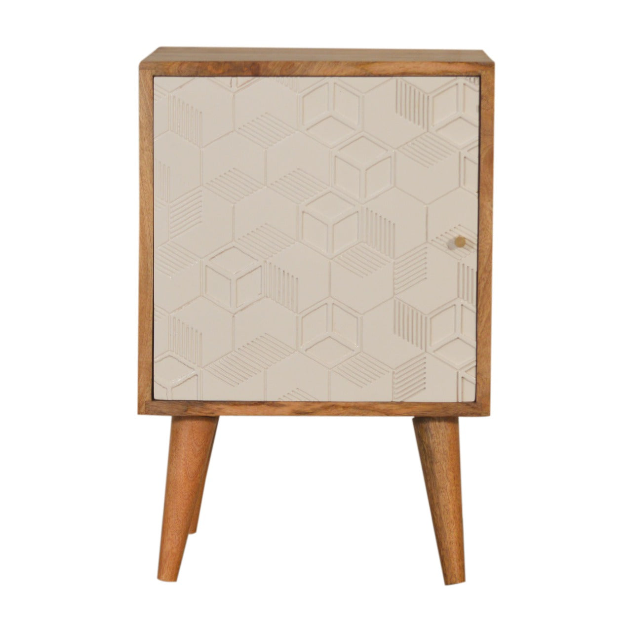 Table de chevet Acadia blanc porte