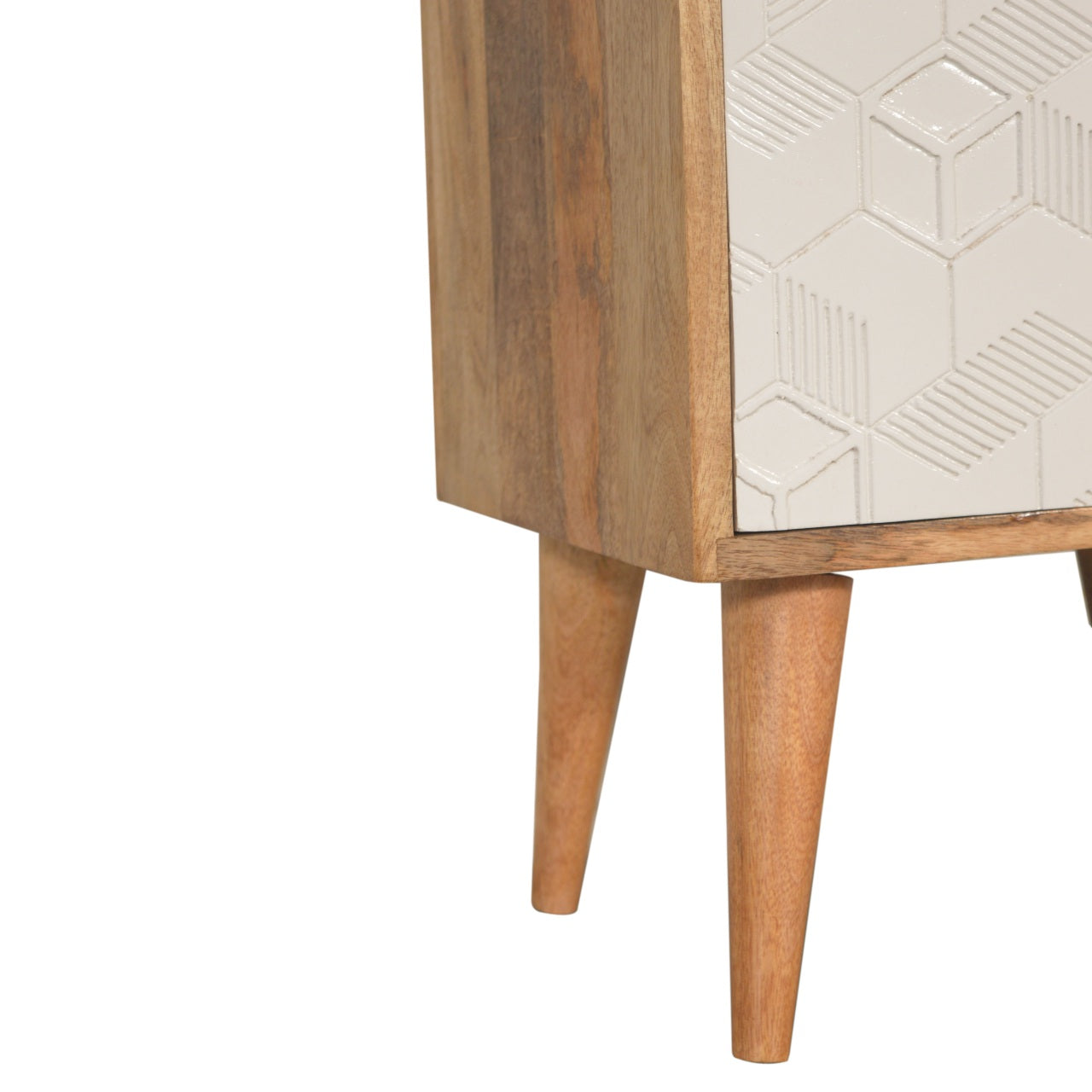 Table de chevet Acadia blanc porte