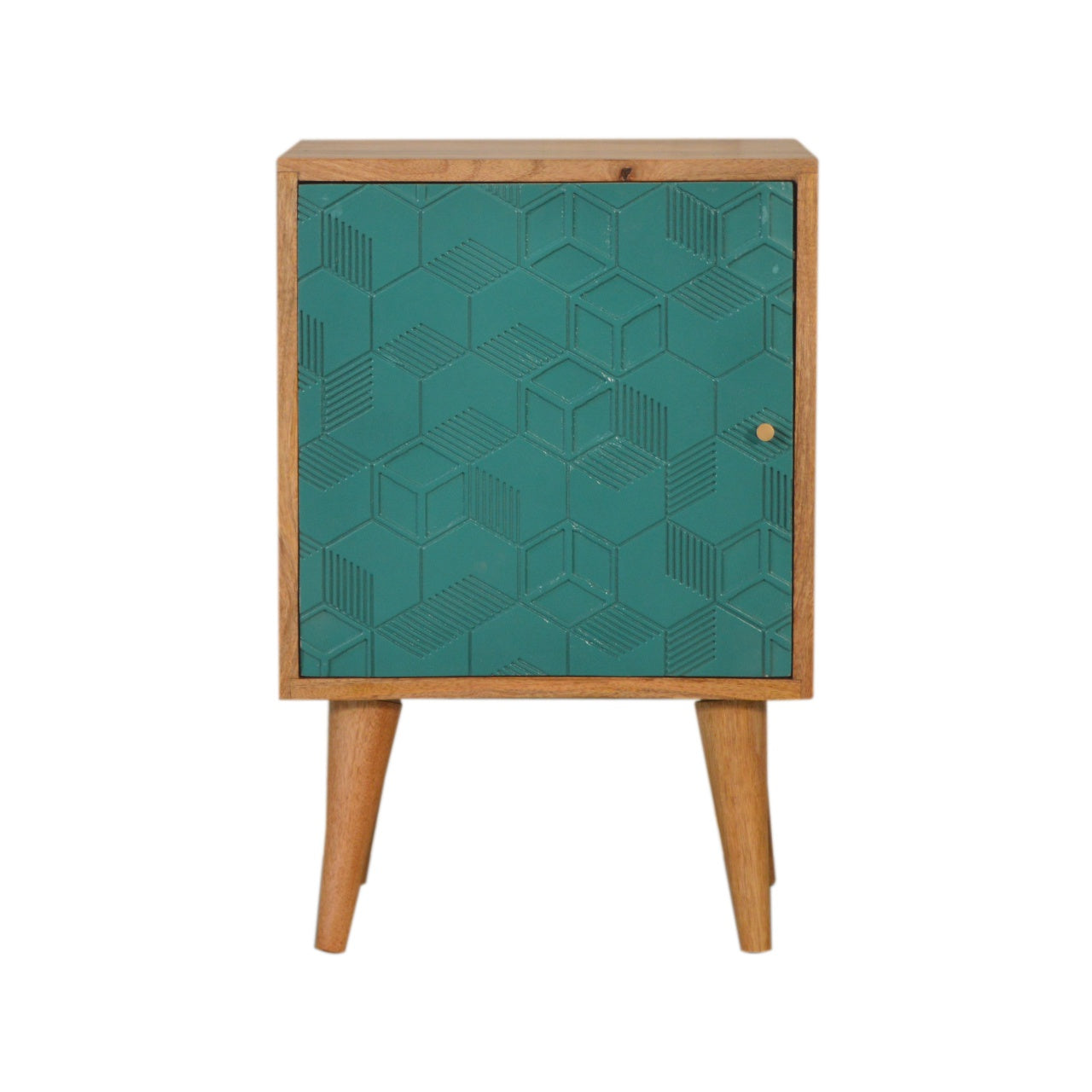 Table de chevet Acadia bleu canard