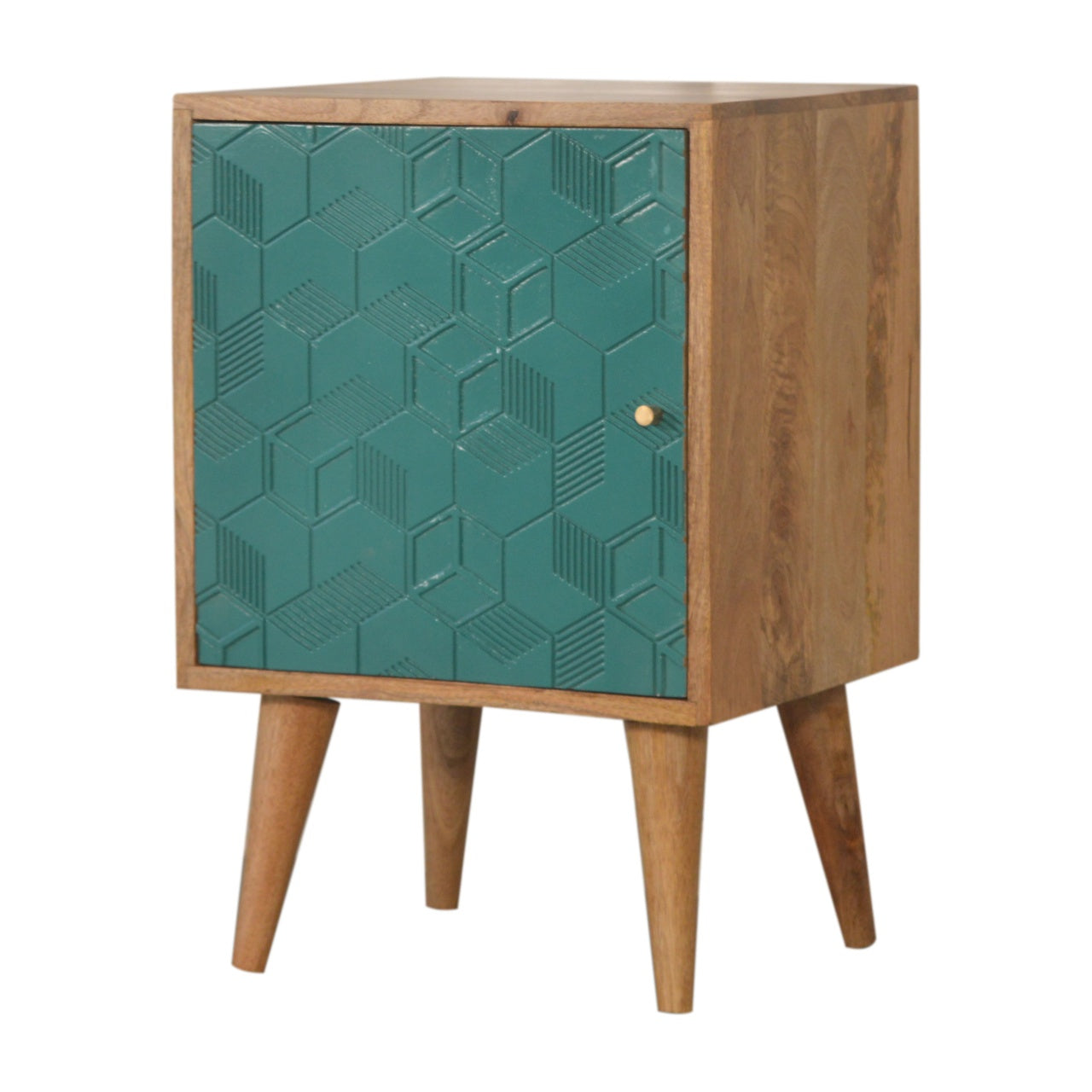 Table de chevet Acadia bleu canard