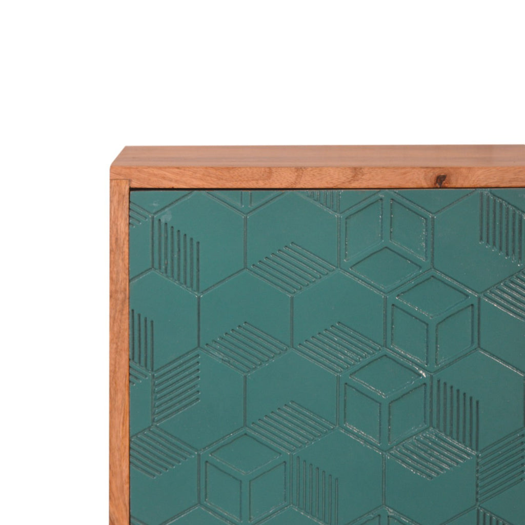 Table de chevet Acadia bleu canard