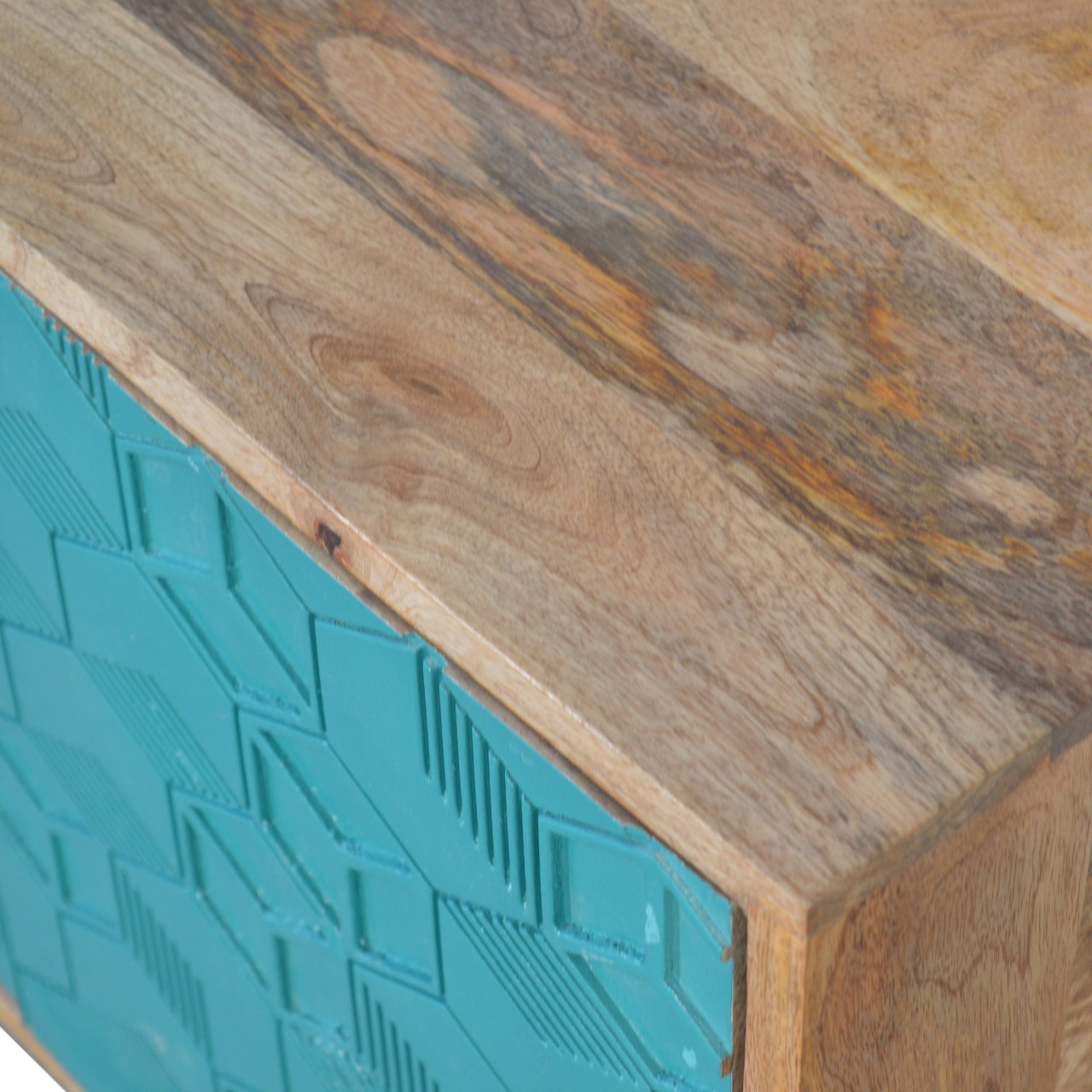 Table de chevet Acadia bleu canard