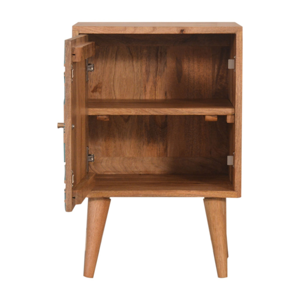 Table de chevet Acadia bleu canard