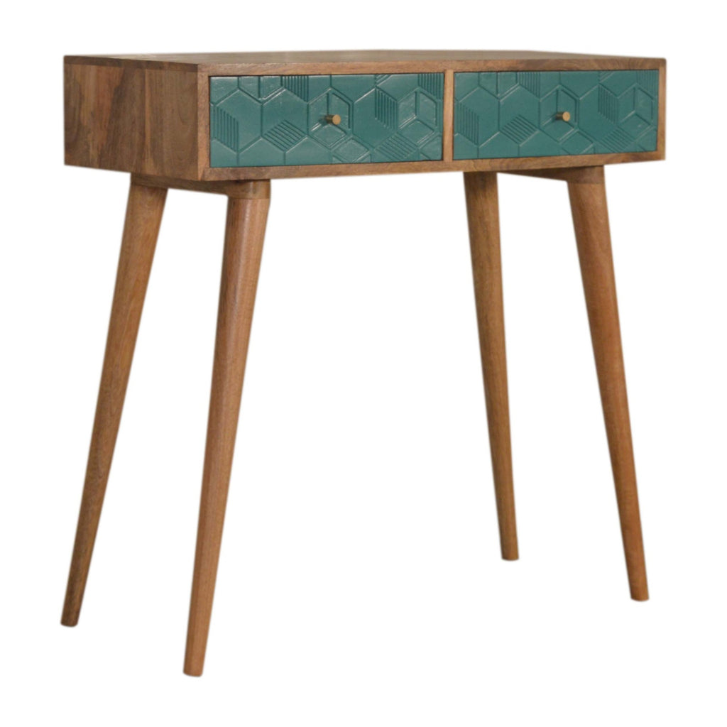Console Acadia bleu canard