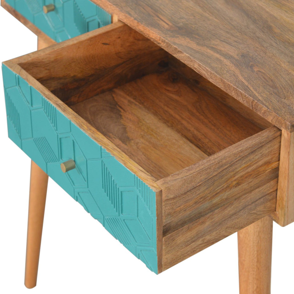 Console Acadia bleu canard
