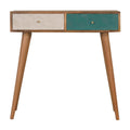 Console Acadia bleu canard & blanc