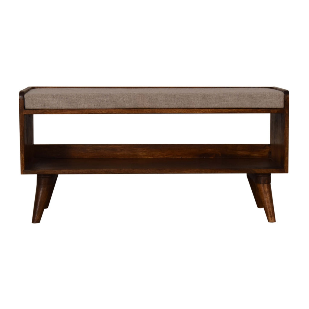 Banc marron tweed Seat Pad