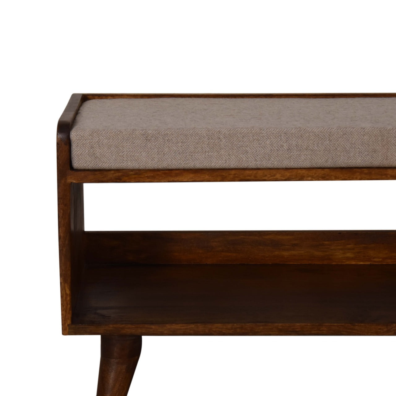 Banc marron tweed Seat Pad