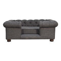 Couchage pour animal Battleship tweed capitonné