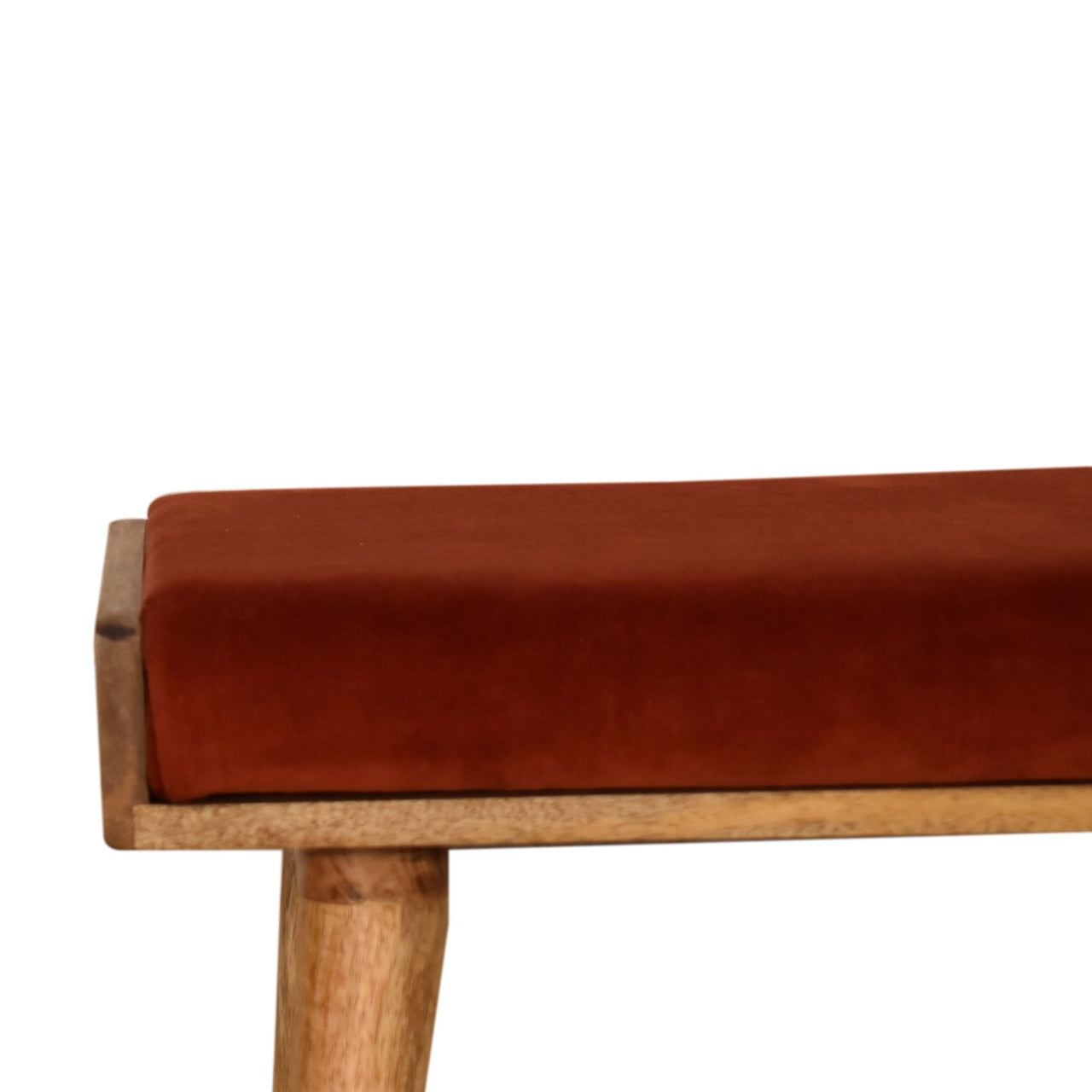 Repose-pieds Rouge Brique velours Tray