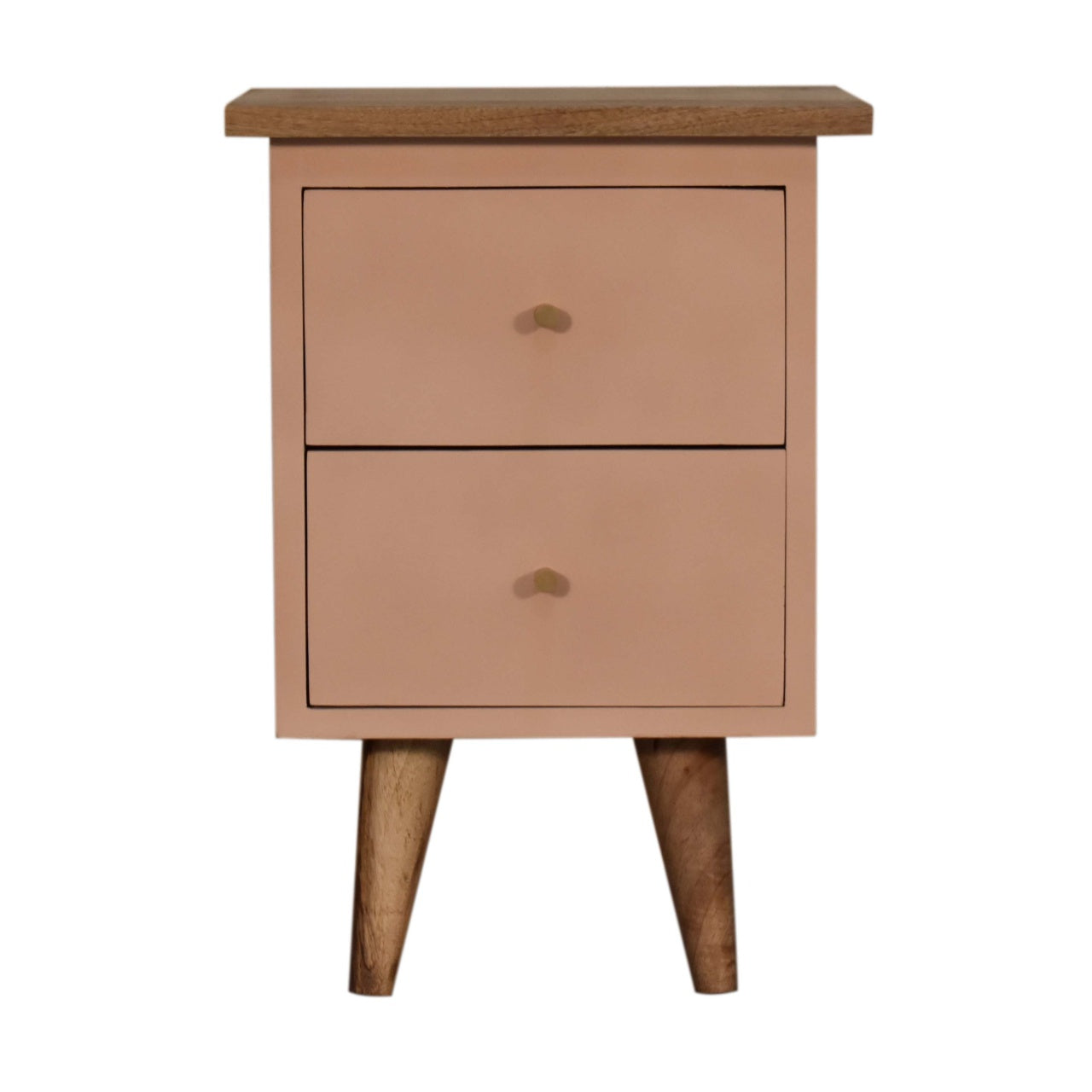 Table de chevet Rose poudré Hand Painted