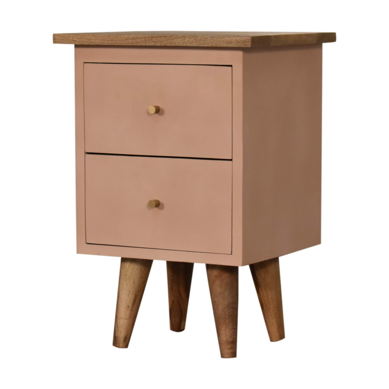 Table de chevet Rose poudré Hand Painted