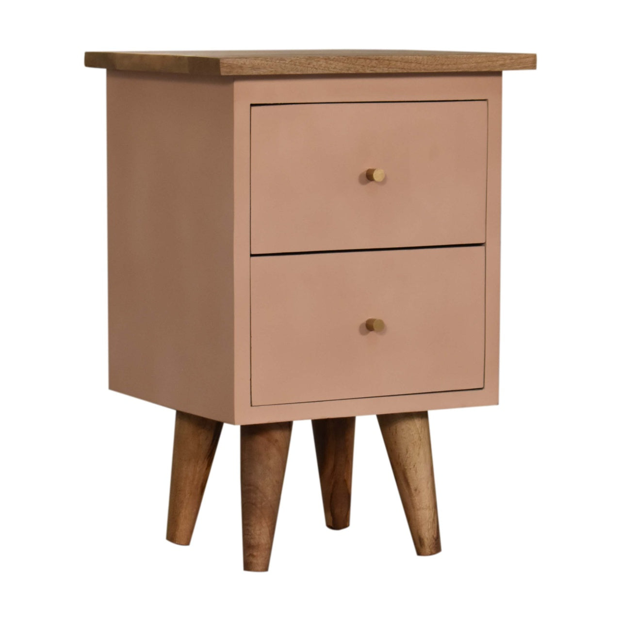 Table de chevet Rose poudré Hand Painted