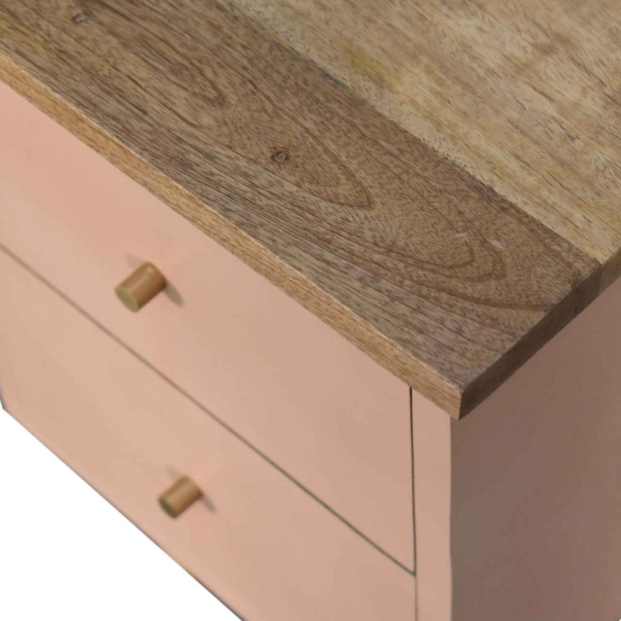 Table de chevet Rose poudré Hand Painted