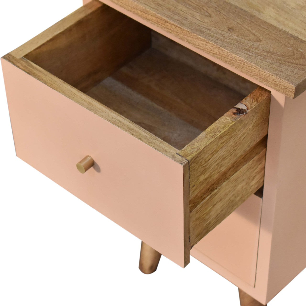 Table de chevet Rose poudré Hand Painted