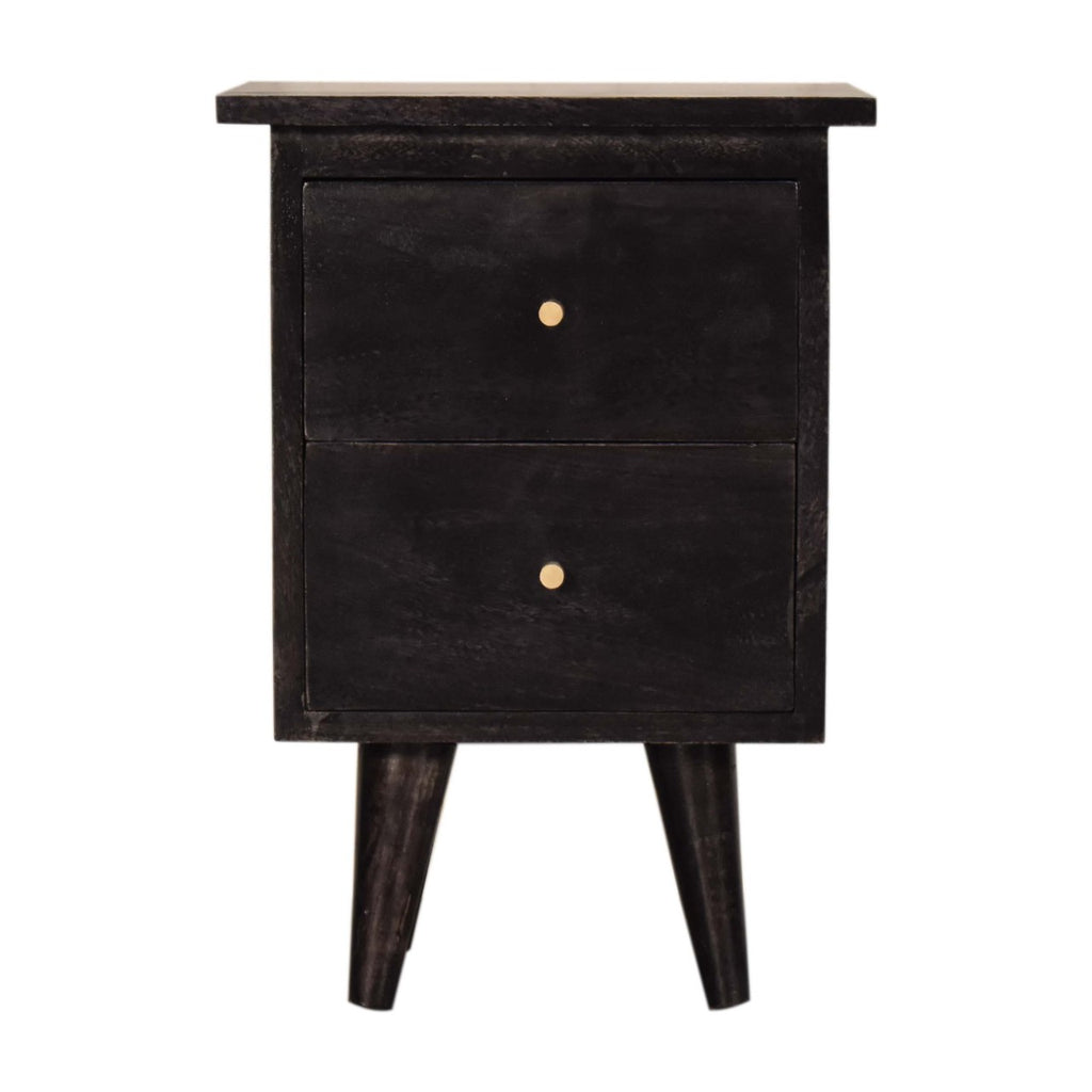 Table de chevet noir Hand Painted