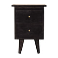Table de chevet noir Hand Painted