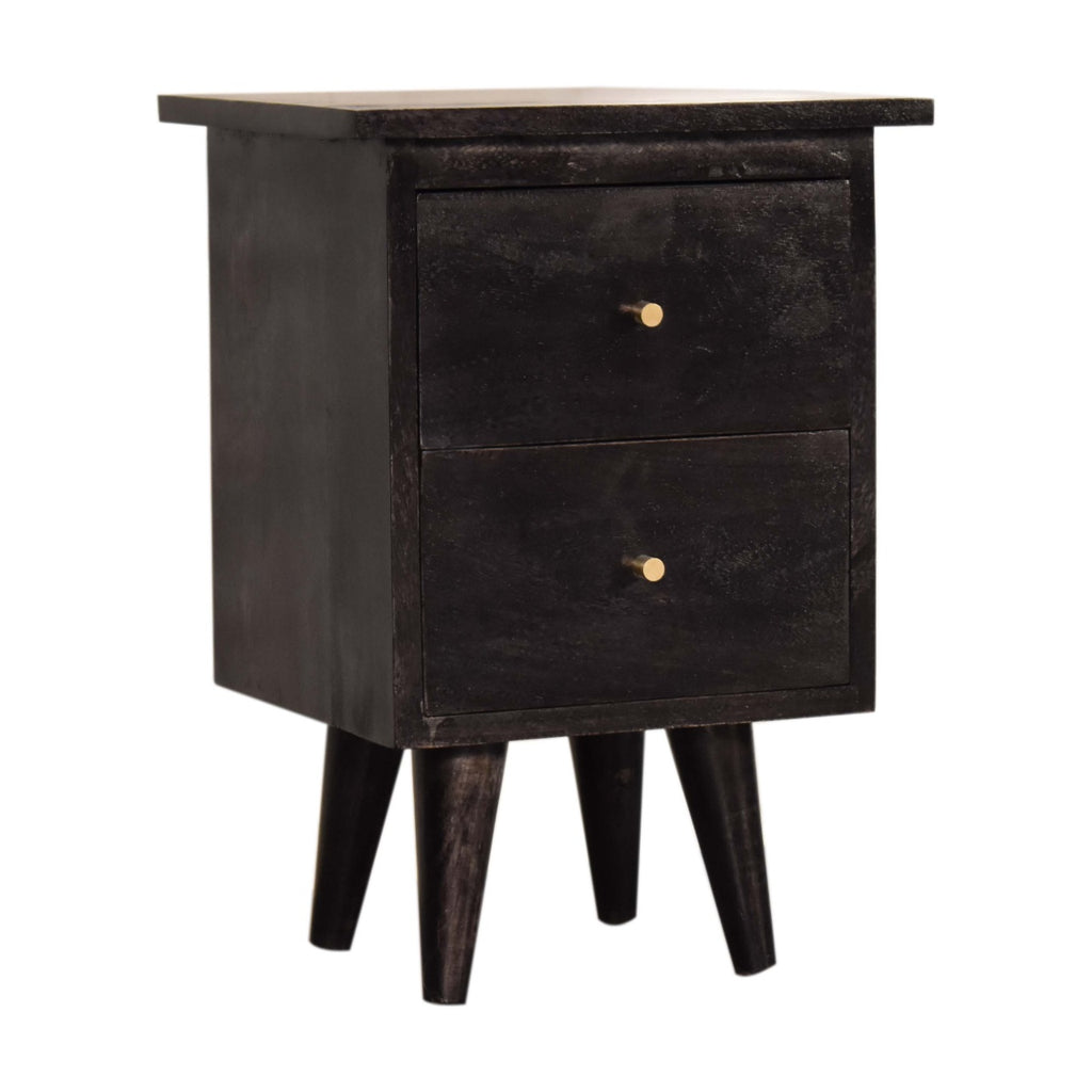Table de chevet noir Hand Painted