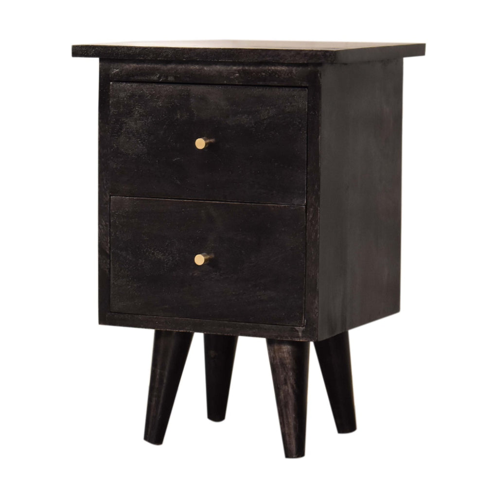 Table de chevet noir Hand Painted