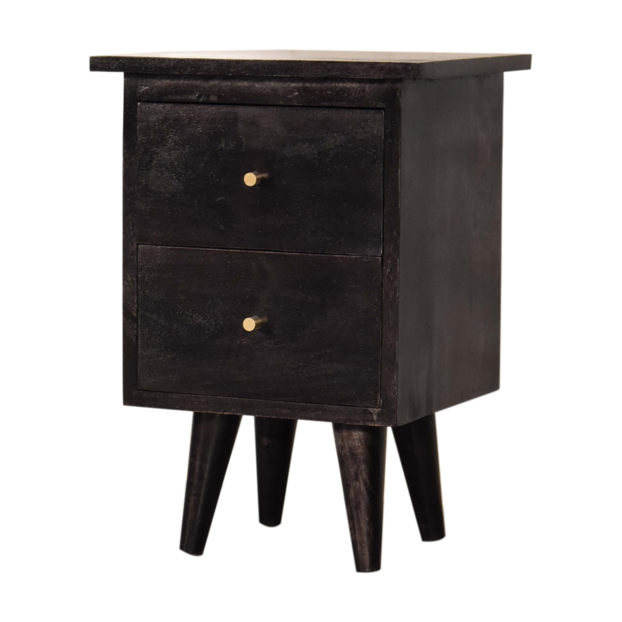 Table de chevet noir Hand Painted