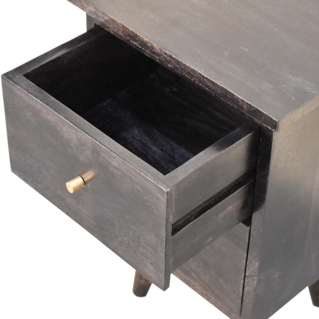 Table de chevet noir Hand Painted