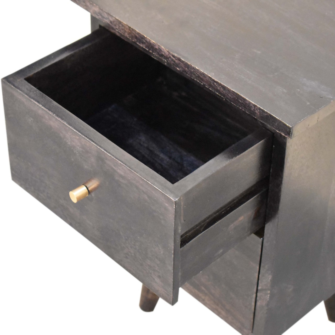Table de chevet noir Hand Painted