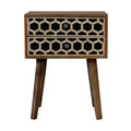 Table de chevet Bone marqueté Scandi