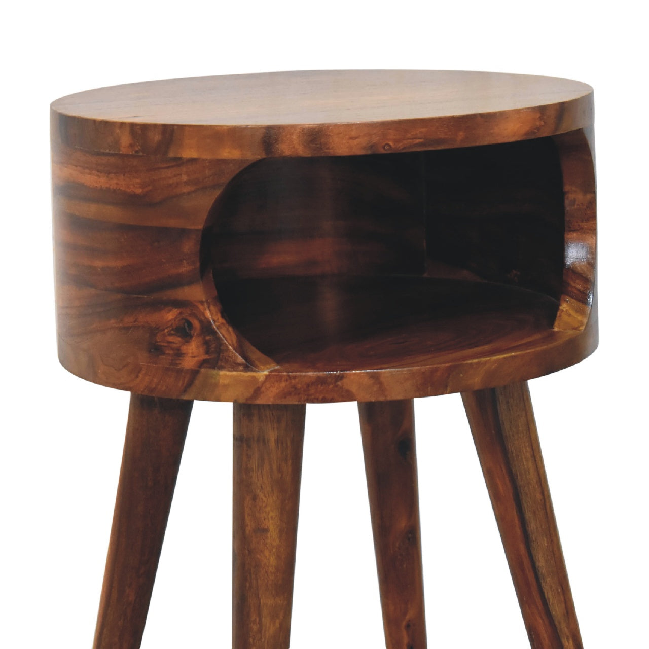 Table de chevet Alina ouvert miel
