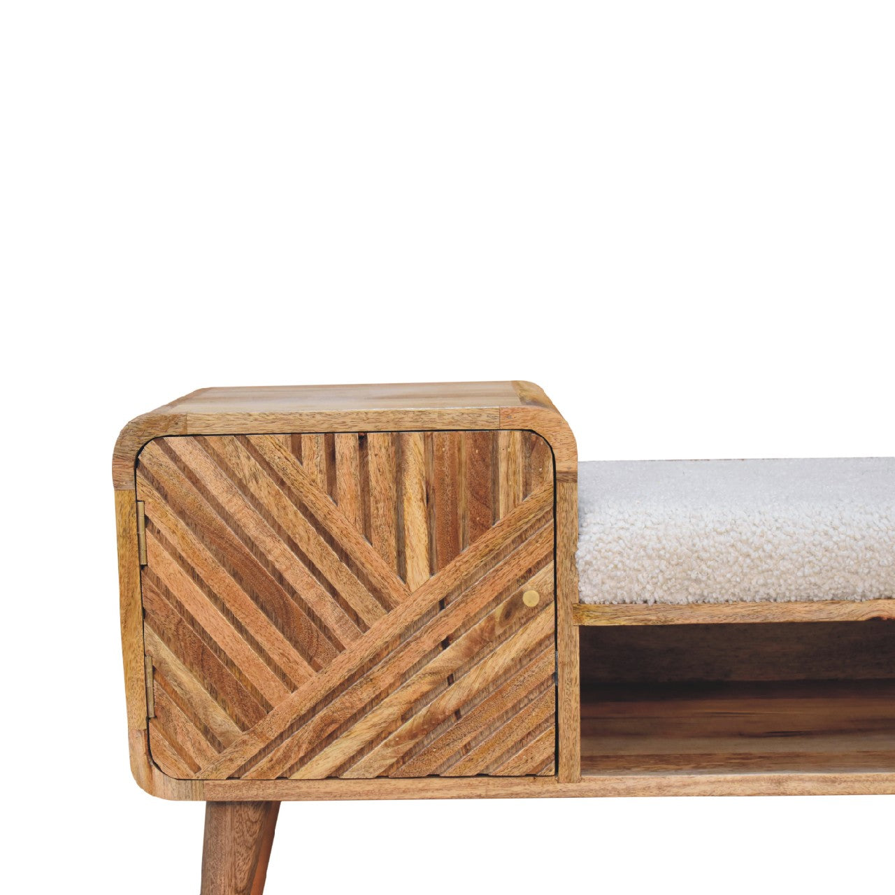 Table d'appoint bouclé sculpté
