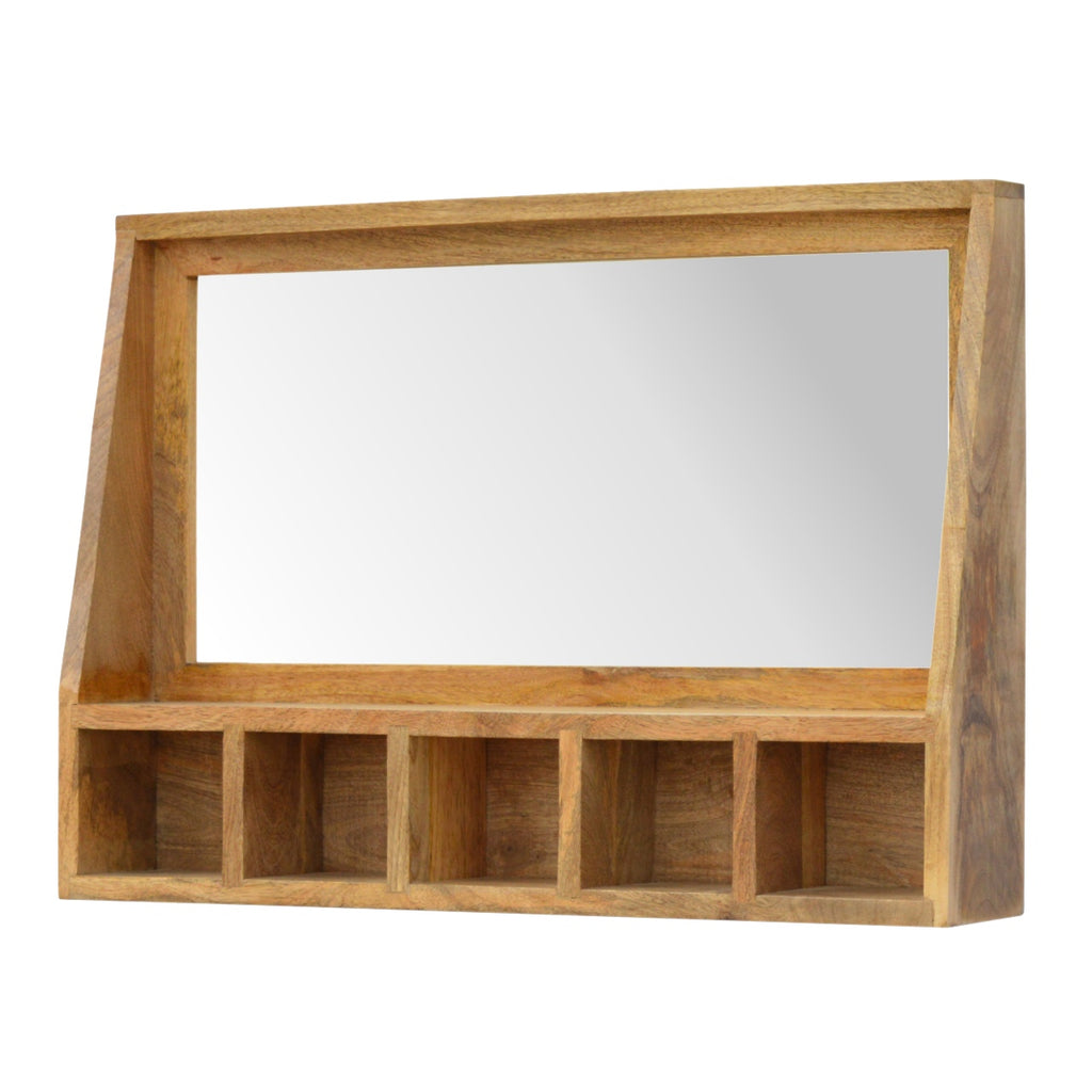 Console murale 5 Niches miroir