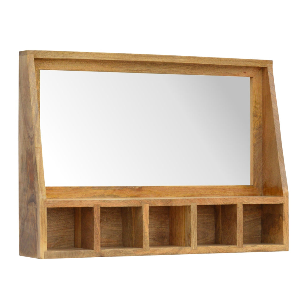 Console murale 5 Niches miroir