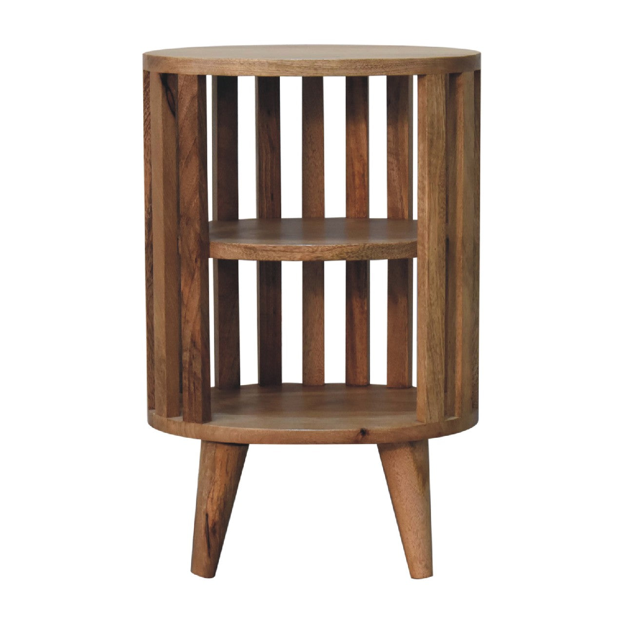 Table de chevet Ariella double Shelf chêne Ish