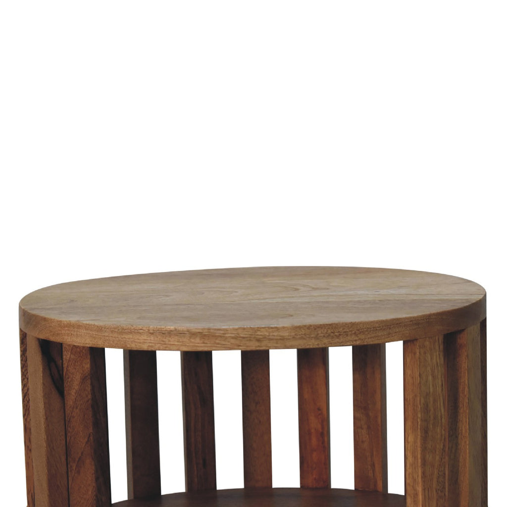 Table de chevet Ariella double Shelf chêne Ish