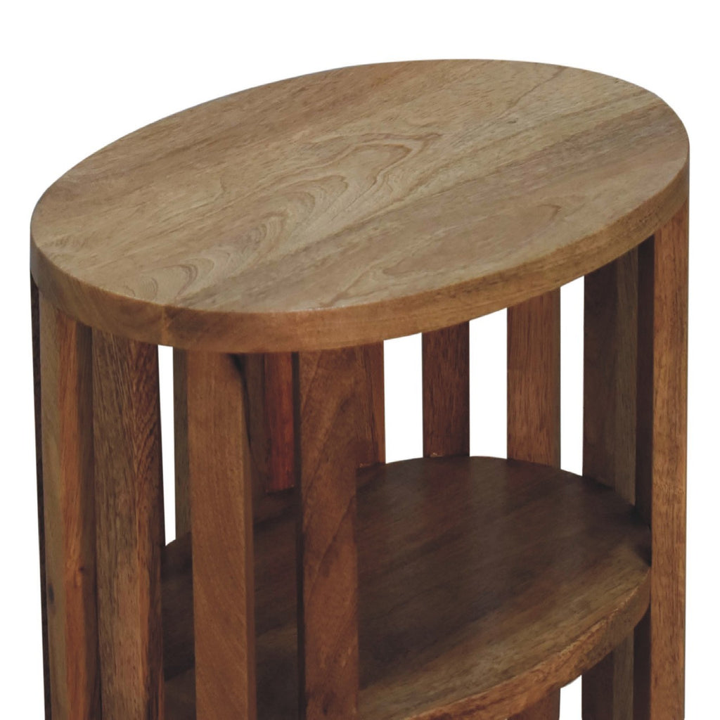 Table de chevet Ariella double Shelf chêne Ish