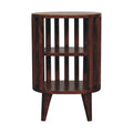 Table de chevet Ariella double Shelf châtaigne