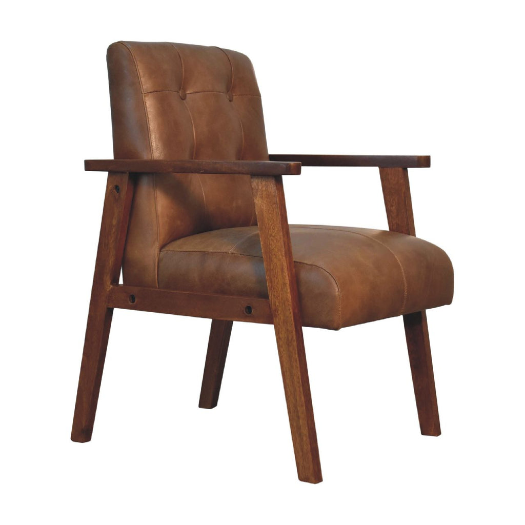 Chaise marron buffle cuir