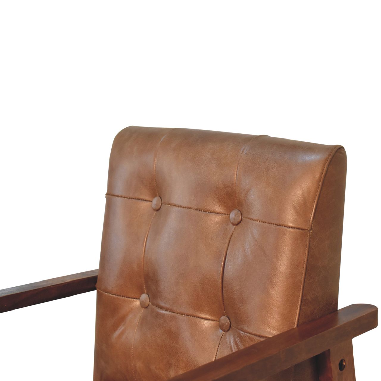 Chaise marron buffle cuir