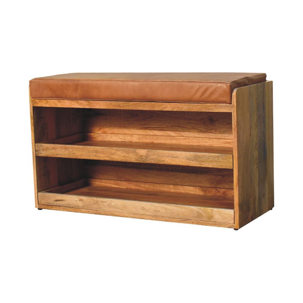 Banc à chaussures buffle chêne Ish