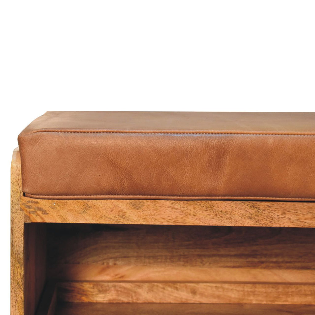 Banc à chaussures buffle chêne Ish