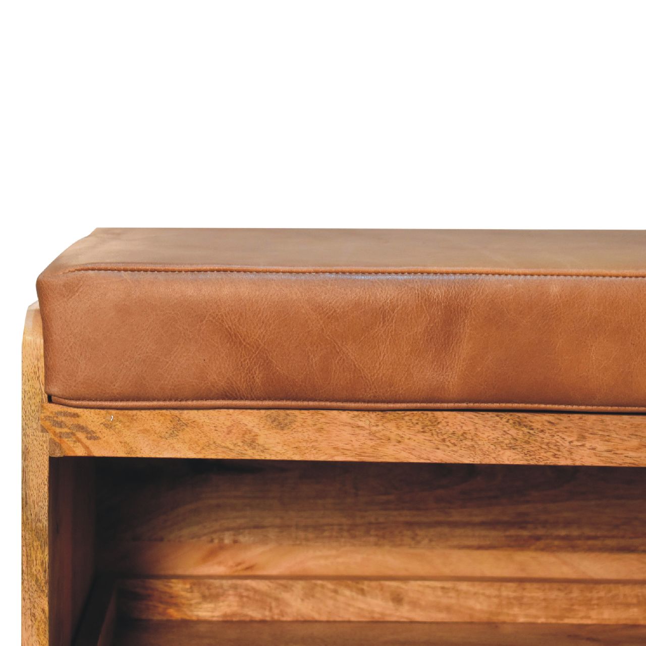 Banc à chaussures buffle chêne Ish