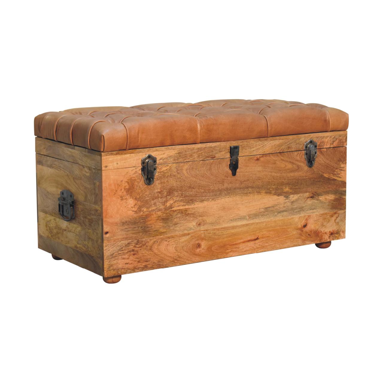 Coffre de rangement buffle chêne Ish