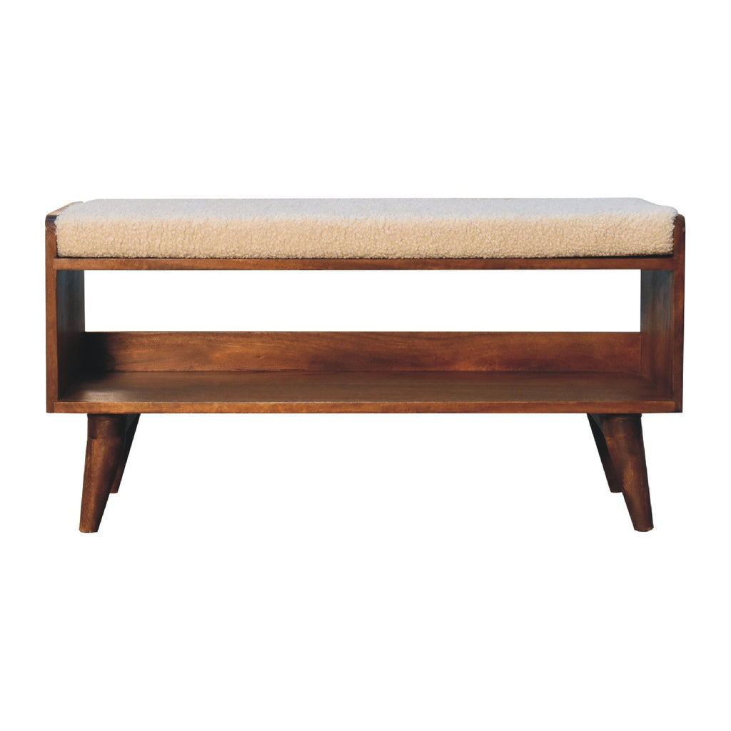 Banc bouclé scandinave
