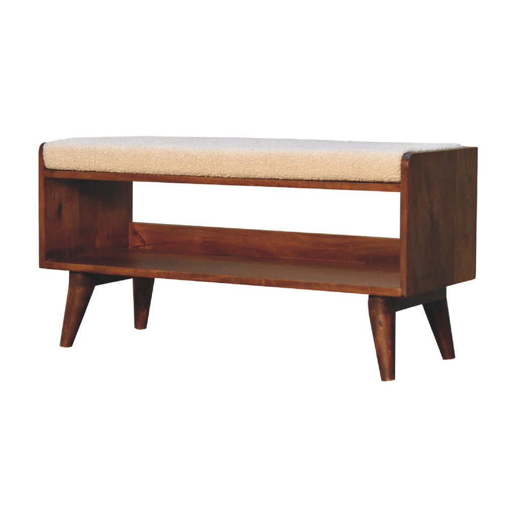 Banc bouclé scandinave