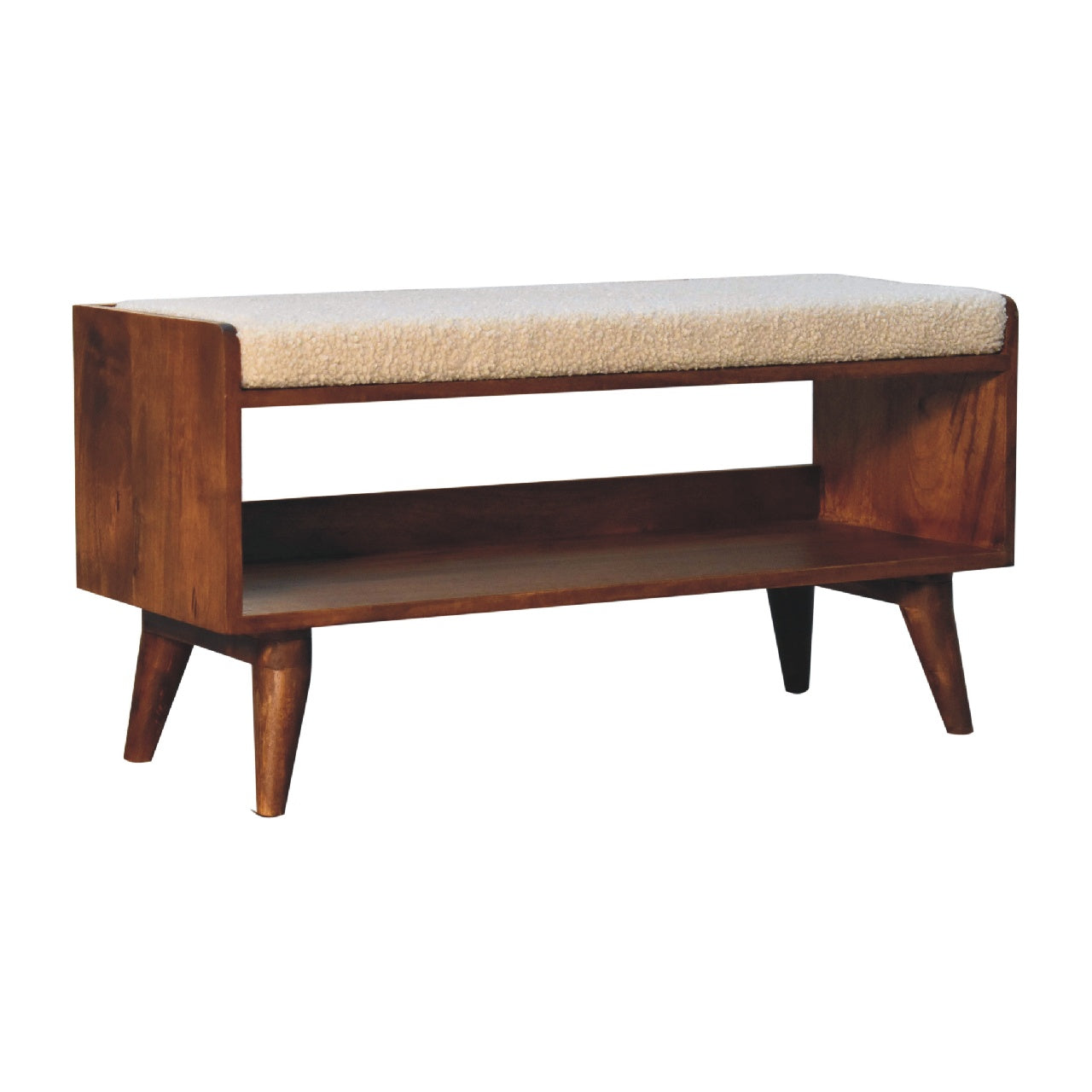 Banc bouclé scandinave
