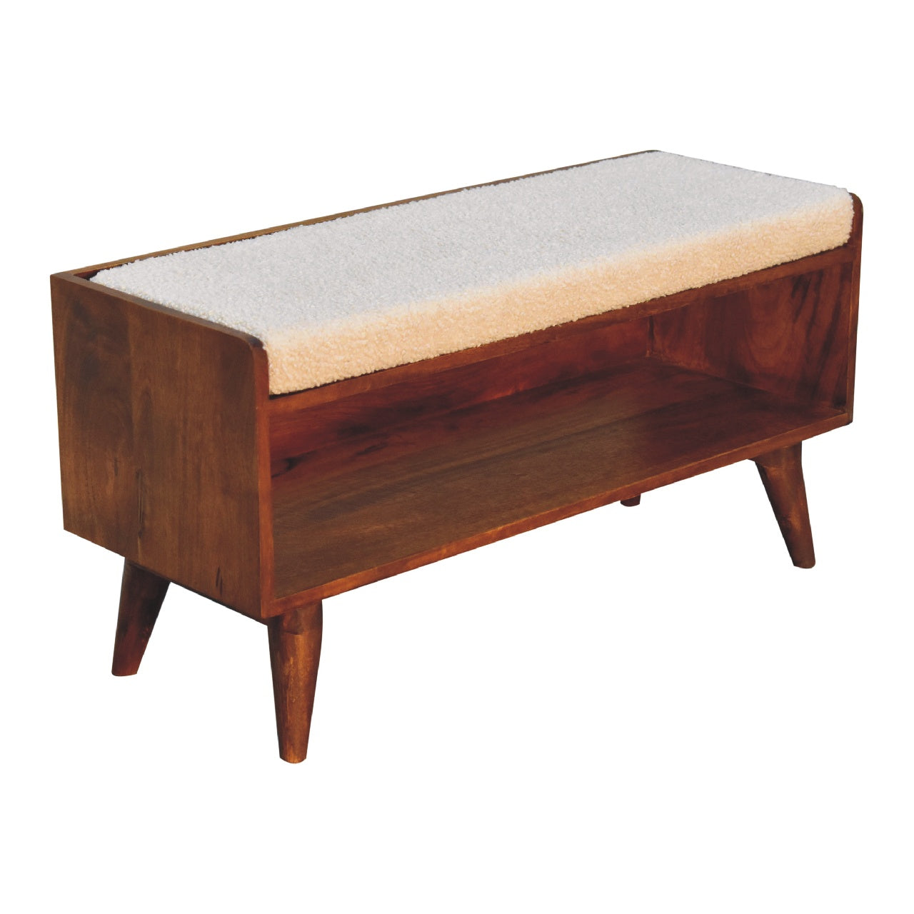 Banc bouclé scandinave