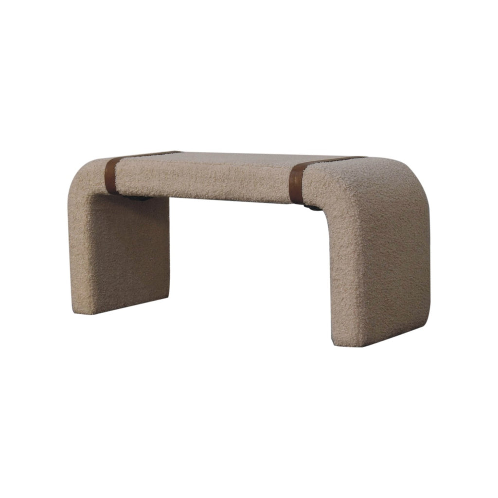 Banc bouclé cuir Strap