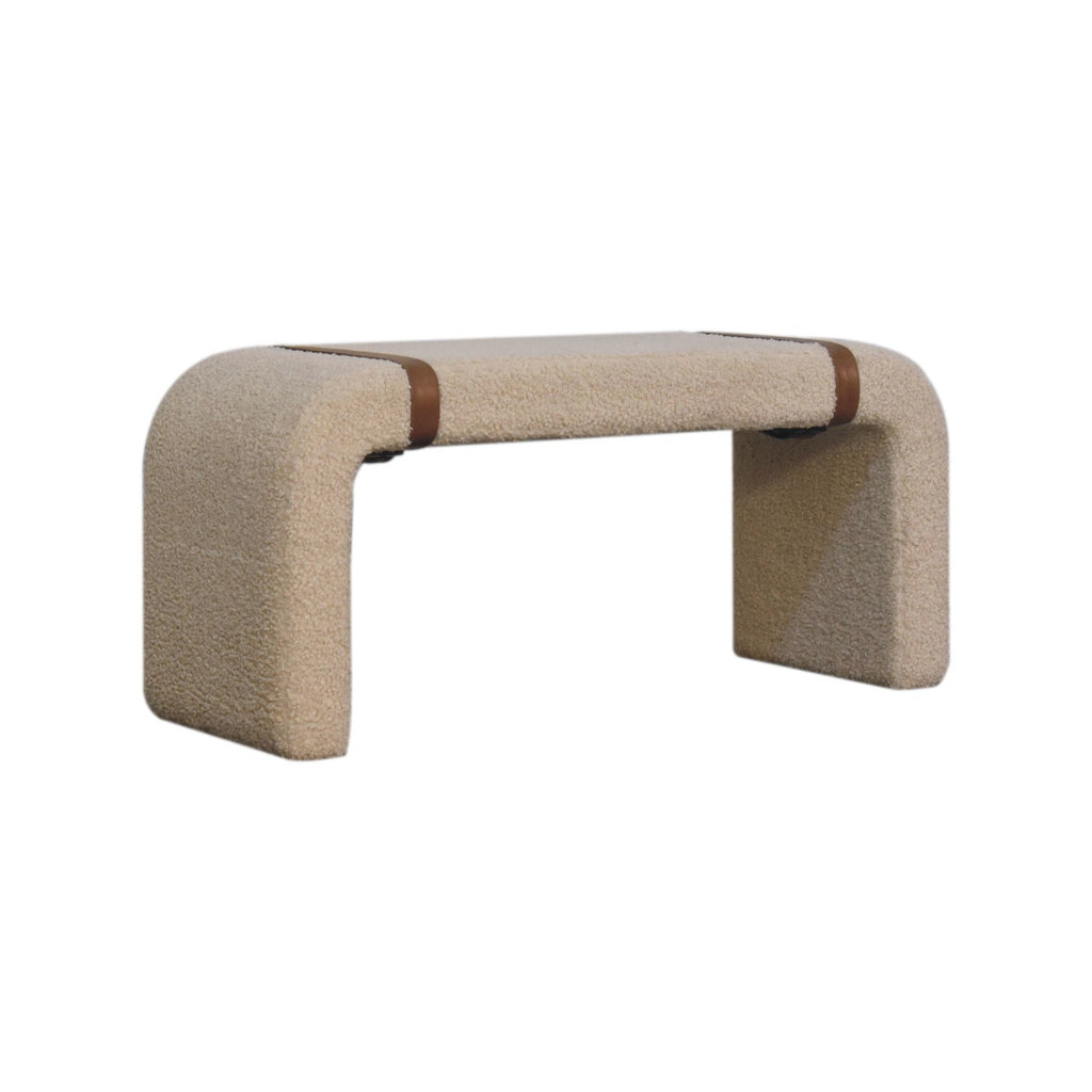 Banc bouclé cuir Strap