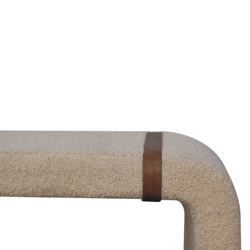 Banc bouclé cuir Strap